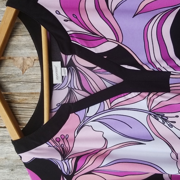 SEXY WILD MOD PRINT Avenue Size 26/28 SOFT STRETCHY TUNIC - Picture 7 of 9